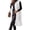 White, variant on Women Vest Solid Color Round Neck Faux Fur Thick Crew Neck Outerwear for Daily Wear