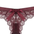 thumbnail image 3 of Ropa interior sexy para mujer Encaje Arco Bikini Bragas Perla Sedoso Cómodo Encaje Brife Fridja  nalpqowj14915, 3 of 3