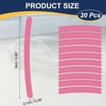 thumbnail image 2 of Uxcell 20pcs Car Wheel Reflective Decorative Strip Night Safety Warning Stickers (Pink)- Warning & Decoration, for Generally Cars Trucks Motors Bicycles, Self Adhesive, 2 of 7