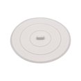 thumbnail image 1 of 9D00089042 5 in. Flat Suction Sink Stopper  White, 1 of 1