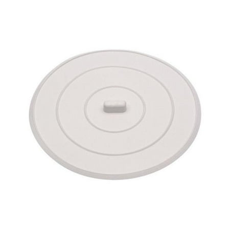 

9D00089042 5 in. Flat Suction Sink Stopper White