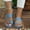 Light Blue, variant on HAOTAGS Womens Slippers Flat Toe Ring Breathable Casual Slip On Sandals Light Blue Size 5.5