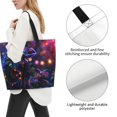 thumbnail image 3 of Fotbe Glowing Chameleon Fantasy Art Bolsa Tote Estética de Lona con Estampado para Mujer - Bolsa Reutilizable de Hombro Casual para Vacaciones, Compras, Trabajo y Gimnasio, 3 of 8