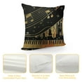 thumbnail image 4 of Nawypu Old Vintage Abstract Piano and Music Note Throw Pillow Case Home Decorative Cushion Cover for Sofa Couch Bedding, 4 of 5