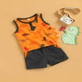 thumbnail image 2 of Boys Sets Letter Crew Neck Sleeveless Vest Tree Shorts, 2 of 6