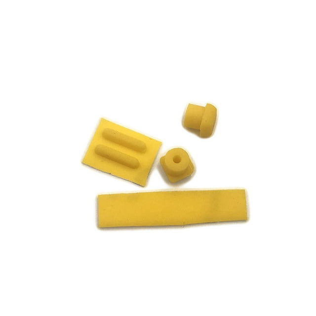 Rubber Screw Cap Cover Set Replacement For DS Lite For NDSL Game Consol Screw Feet Rubber Pad Yellow