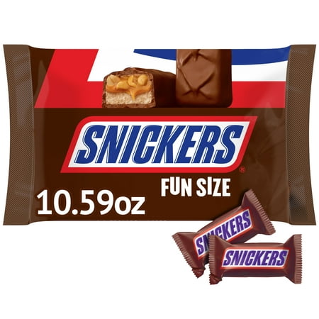UPC 040000505334 product image for Snickers Fun Size Chocolate Halloween Candy Bars - 10.59 oz Bag | upcitemdb.com