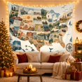 thumbnail image 3 of United States Travel Map with Camper Vans, Nostalgic Vintage Style for Travel Lovers, Road Trip Wall Decor Housewarming Gift, Tapestry Wall Hanging for Classroom and Dorm, 3 of 7