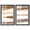 Black Frame, variant on Linear Landscapes Shadowbox Print Modern Wall Art Set by Art Remedy, Black Frame, 10 x 15