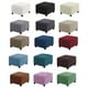 thumbnail image 5 of Yuarrent Funda otomana cuadrada resistente al desgaste y duradera Mano de obra fina Agradable para la piel Fácil de instalar Decoración del hogar violeta claro S, 5 of 6