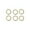Gold, variant on Yunhgft 6 Pieces Spring Gate O Rings Metal Spring Rings Spring Rings Round Carabiner for Silver