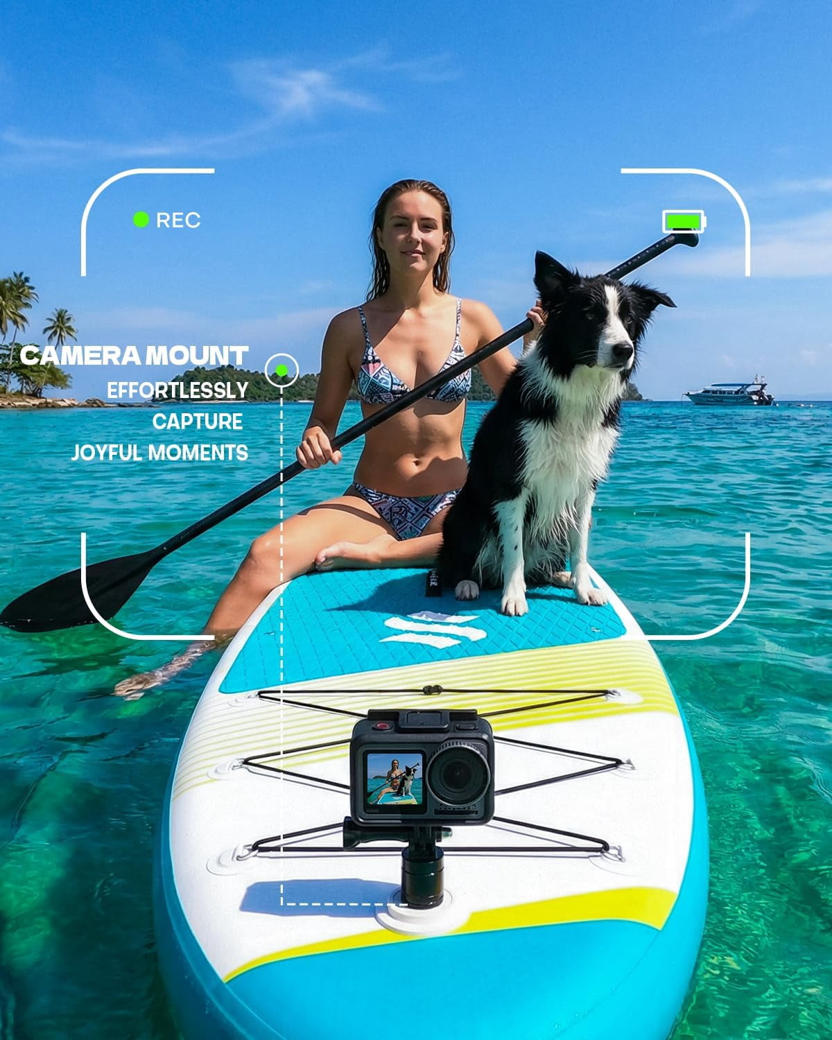 SOLAVERO Inflatable Stand Up Paddle Board for 2 Person, Ultra-Light SUP Board with Accessories for Adults & Youth of All Skill Levels