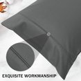 thumbnail image 4 of Unique Bargains 20"x 55" 1PC Envelope Closure Body Pillow Cover Dark Gray, 4 of 8