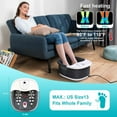thumbnail image 2 of Masajeador de baño para pies con calor, vibración, control de temperatura, chorros, burbujas, sal de Epsom y luz roja, remojo de pies con 22 rodillos de masaje Shiatsu, masajeador de baño para pies pa, 2 of 5