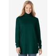 thumbnail image 4 of Woman Within Plus Size Perfect Printed Long-Sleeve Turtleneck Tee, 4 of 6
