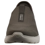 Skechers Slip on Shoes for Men Slip-Ins Go Walk 6 Breathable Mesh Upper Molded Heel Lightweight Athletic Shoes Air Cooled Cushion Density Outsole