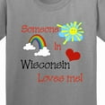 thumbnail image 4 of Inktastic Someone in Wisconsin Loves Me Youth T-Shirt, 4 of 5