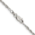 thumbnail image 3 of Sterling Silver 2mm Loose Rope Chain (16 X 2) Made In India qfc100-16, 3 of 5