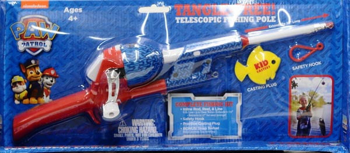 Kid Casters Paw Patrol Telescopic No-Tangle Rod and Reel Combo