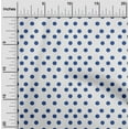 thumbnail image 2 of oneOone Cotton Poplin Medium Blue Fabric Polka Dot Sewing Craft Projects Fabric Prints By Yard 56 Inch Wide, 2 of 4