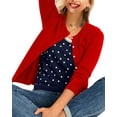 thumbnail image 2 of LVCBL Women's Long Sleeve Button Down Crew Neck Classic Sweater Knit Cardigan S-2XL, 2 of 5