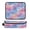 Watercolor Powder Blue Pattern, variant on Hair Tool Organizer Bag with Heat Resistant Mat Removable Travel Storage Case for Hot Air Brushes Curling Irons Watercolor Powder Blue Pattern