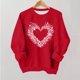 thumbnail image 1 of TaTaai Valentine's Day Oversized Sweatshirt, Christmas Holiday Pullover, Fleece Lined Long Sleeve Top for Youth, Cozy Photoshoot Casual Wear Gift, 1 of 8