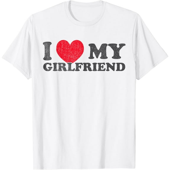 I love heart my gf girlfriend couple funny soulmate T-Shirt mens t shirt,white,women,funny,misfits,men,journey