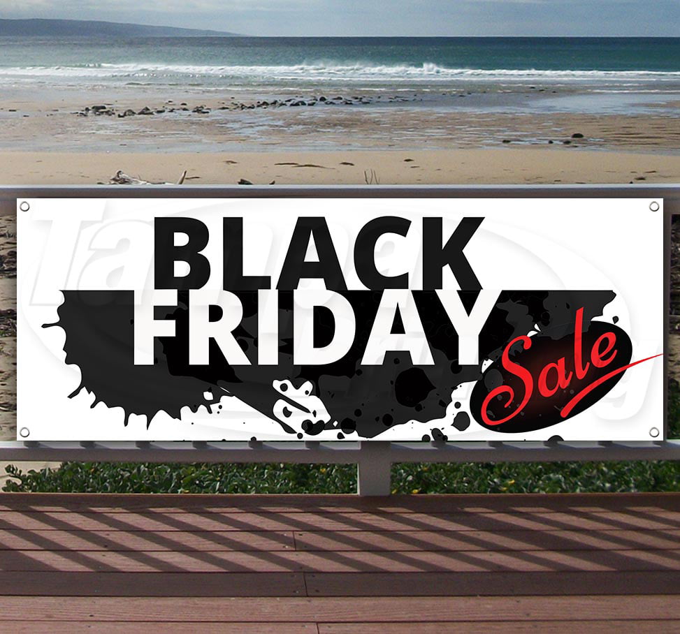 Advertising Many Sizes Available Store New Black Friday Sale 13 oz Heavy Duty Vinyl Banner Sign with Metal Grommets Flag,