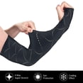 thumbnail image 3 of Uemuo Black Fish scales Printed Arm Sleeves, Cooling UV Sun Protection Sports Compression for Men/Women, 3 of 8