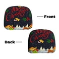 thumbnail image 6 of Kdxio Merry Christmas Elk Pattern Print 2 Piece Car Head Rest Covers Set Auto Front/Rear Seats Headrest Cover Universal Fit Most Cars,Sedan, SUV, 6 of 9