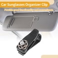 thumbnail image 3 of Clip para gafas de sol en el parasol del coche Unique Bargains, soporte universal de plástico negro 6.5x3cm 1 Pcs, 3 of 7