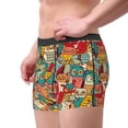 thumbnail image 4 of Kll Funny Owl Bird Men'S Cotton Boxer Briefs Underwear-Large, 4 of 9