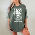 thumbnail image 6 of Christian Comfort Colors Shirt - You've Got A Lion Inside Of Those Lungs - Women’s White Religious T-Shirt & Sweatshirt, 6 of 8