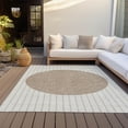 thumbnail image 6 of Addison Rugs Chantille Indoor/Outdoor Transitional Stripes Ivory Washable Rectangle Rug, 9' x 12', 6 of 6