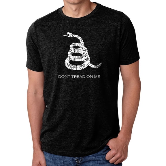 LA Pop Art Men's Premium Blend Word Art T-shirt - DONT TREAD ON ME