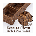 thumbnail image 4 of Woven Storage Box Desktop Miscellaneous Box Toilet Paper Box Storage Bathroom Organizer Bathroom Sink Storage Countertop, 4 of 5