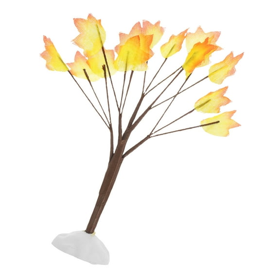 HEMOTON Mini Maple Tree Artificial Maple Tree Fall Decor for Thanksgiving Decorations Autumn Themed Miniature Tree for Home and Office