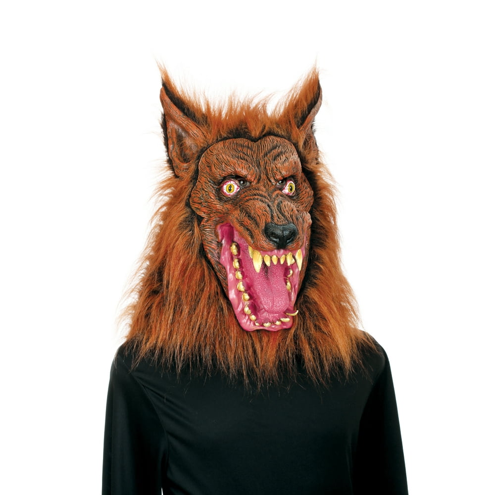 Way to Celebrate Deluxe Werewolf Mask, Brown - Walmart.com - Walmart.com