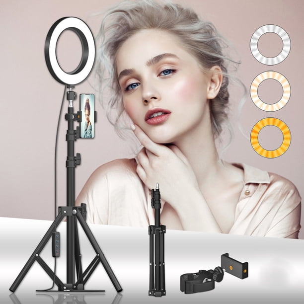 Anillo de luz de relleno LED de 16 cm para fotografía Streaming en vivo YouTube
