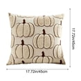 thumbnail image 3 of WWC Thanksgiving Throw Pillow Covers, 17x17 inch Soft Thicken Pumpkin Pillowcases, Fall Decor Cushion Covers for Thanksgiving Couch and Living Room, 3 of 6