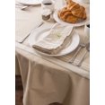 thumbnail image 3 of Mantel Redondo DII Rayas Francesas Taupe Blanco 178 cm, 3 of 6