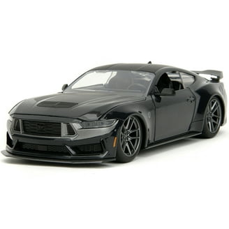 2008 Ford Shelby Mustang GT500KR Black with Black Stripes 1/18