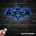 thumbnail image 3 of Craftnamesign Floral Bat Metal Sign with LED Light, Halloween Bat Sign Home Decor, 3 of 5