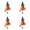 Orange, variant on 4 Pack Hanging Witch Dolls with Broom Halloween Small Witch Figurine Gauze Skirt Kitchen Witch Good Luck Decoration for Haunted House Room Door Window