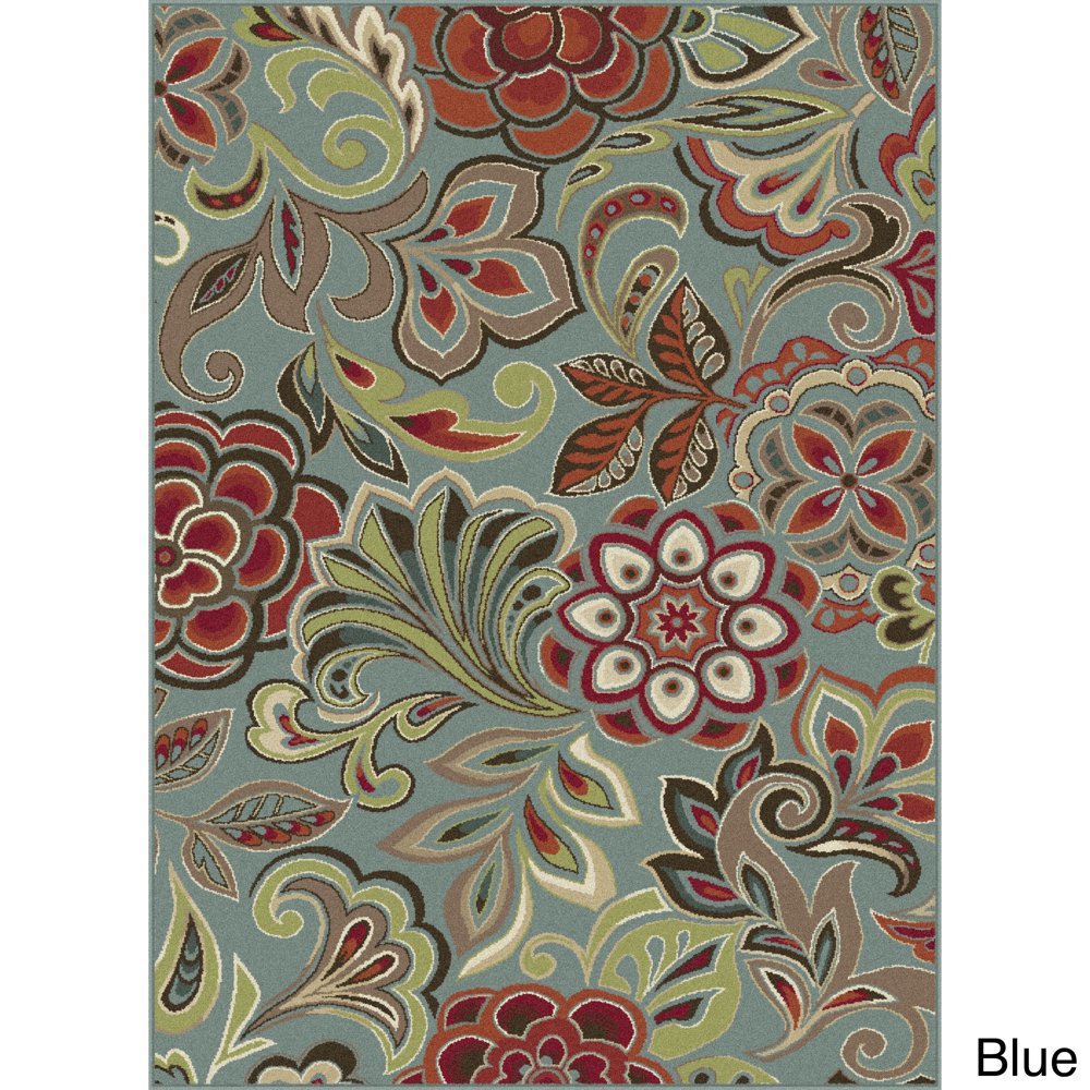 Alise Rugs Decora Contemporary Floral Rug