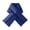 Blue, variant on Unisex Solid Color Down Cross Neck Gaiter, Winter Thick Windproof Neck Warmer, Soft Lightweight Warm Down Filled Neck Wrap, Elastic Cozy Thermal Protective Scarf