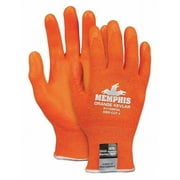 MCR Safety Kevlar Hi-Vis Nitrile Foam Palms, Medium, Orange - 1 PR (127-9178NFOM)