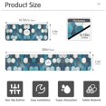 thumbnail image 3 of Yayeee Faucet Mat for Kitchen Sink 14.7" Diatomite Long Splash Guard Pad, Dark Blue Hexagon Patterns, 2 Pack, 3 of 7