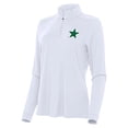thumbnail image 2 of Women's-Antigua  White Dallas Cowboys St. Patrick's Day Intent Quarter-Zip Pullover, 2 of 4
